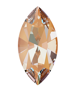 Swarovski 4228 Xilion Navette Fancy Stone 10x5mm Crystal Peach DeLite (LacquerPro) (360 Pieces)